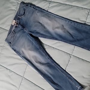 Curret/Elliott Cropped Fringe/Raw Hem Straight Leg Jeans Women's 30 sz 14